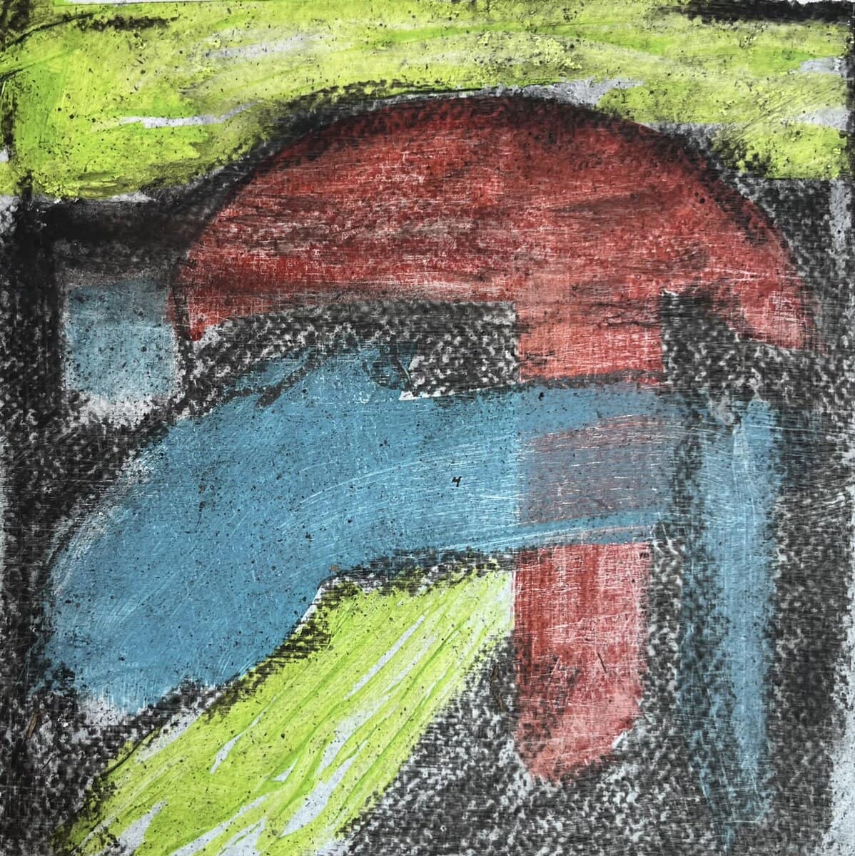 Crossroads acrylic painting