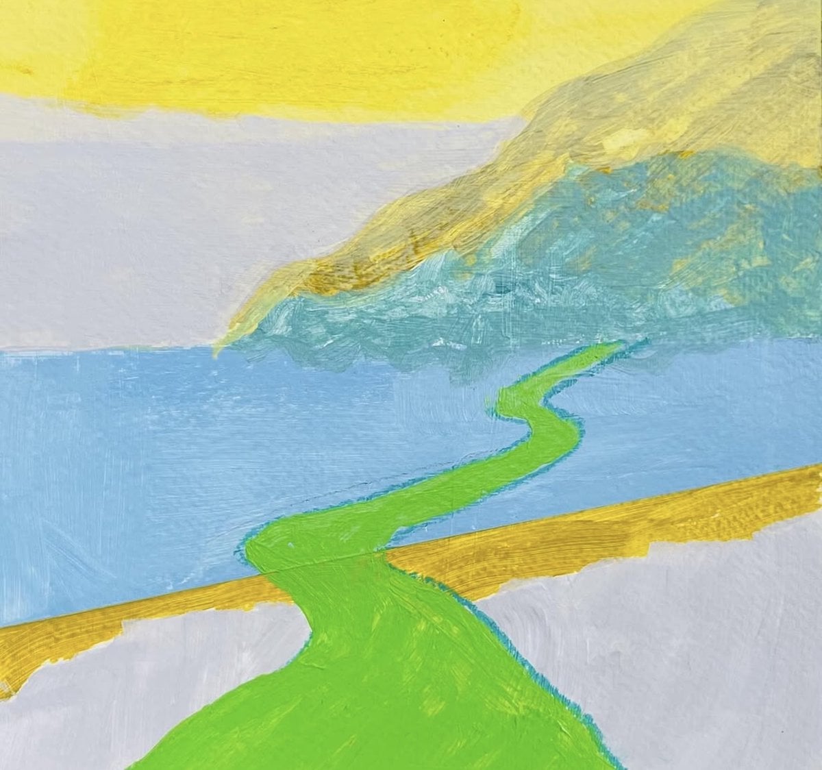 Here to There acrylic painting