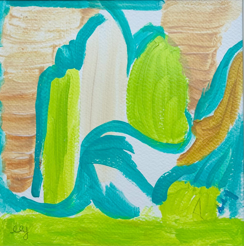 New Spring acrylic painting